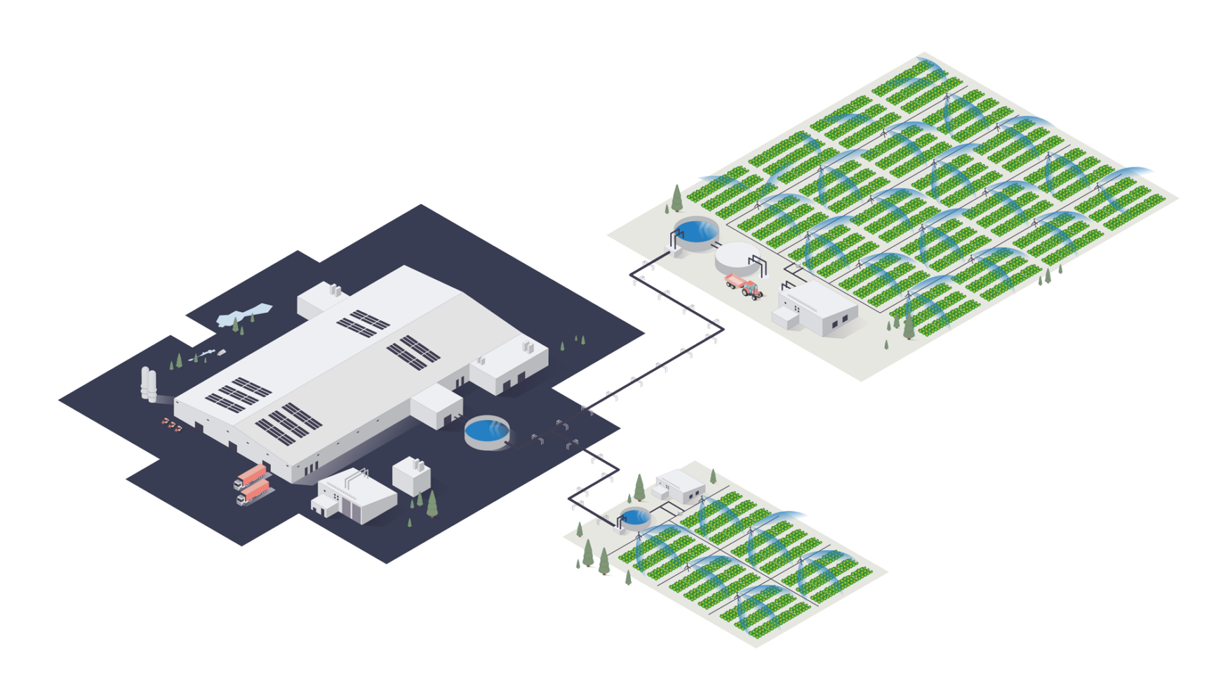 Aquaculture tanks - recycling - From one kilogramme (kg) of fish feed we can produce ten kg of food; one kg of fish and nine kg of salad.